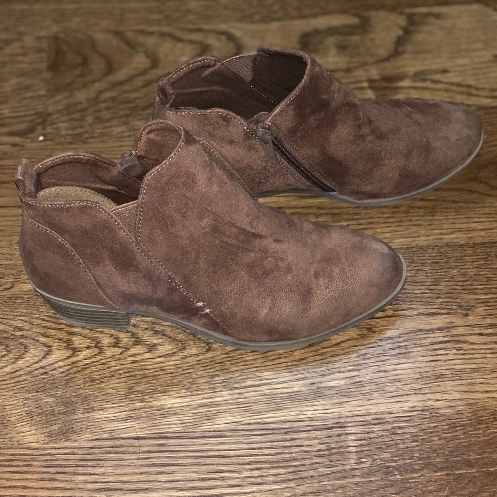 Brown booties